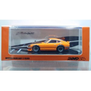 画像: INNO Models 1/64 Nissan Fairlady Z (S30) Orange/Carbon Bonnet