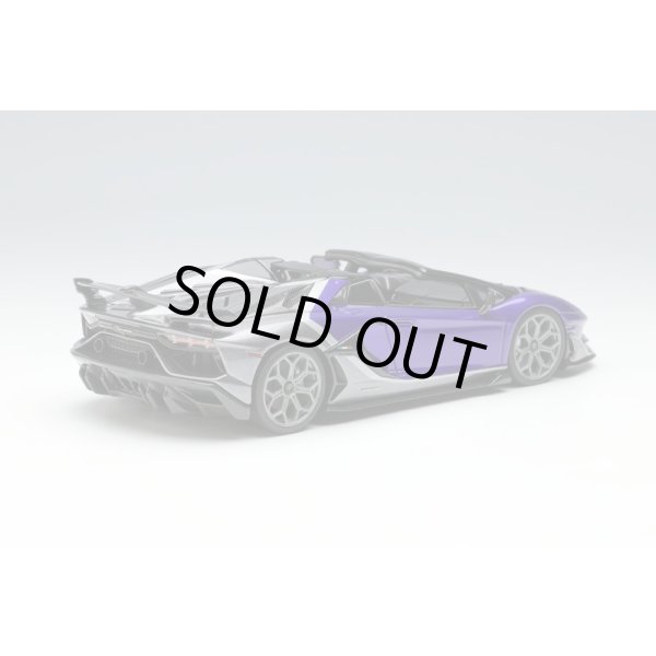 画像2: EIDOLON COLLECTION 1/43 Lamborghini Aventador SVJ Roadster 2020 Ad Personam 2 tone paint Viola Hestia/Grigio Lynx (2)