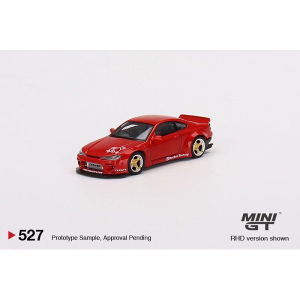 画像1: MINI GT 1/64 Pandem Nissan Silvia (S15) Red (RHD) (1)