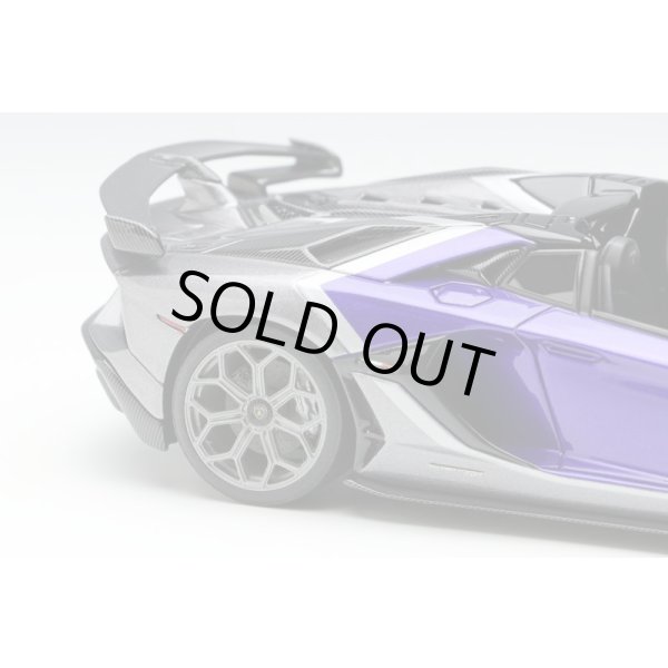 画像6: EIDOLON COLLECTION 1/43 Lamborghini Aventador SVJ Roadster 2020 Ad Personam 2 tone paint Viola Hestia/Grigio Lynx (6)