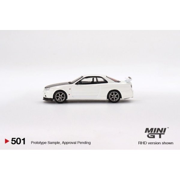 画像4: MINI GT 1/64 Nissan Skyline GT-R R34 V-Spec II N1 White (RHD) (4)