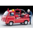 画像1: TOMYTEC 1/64 Limited Vintage Subaru Sambar Pump fire truck with Figure (1)