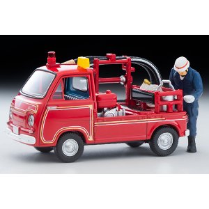 画像: TOMYTEC 1/64 Limited Vintage Subaru Sambar Pump fire truck with Figure