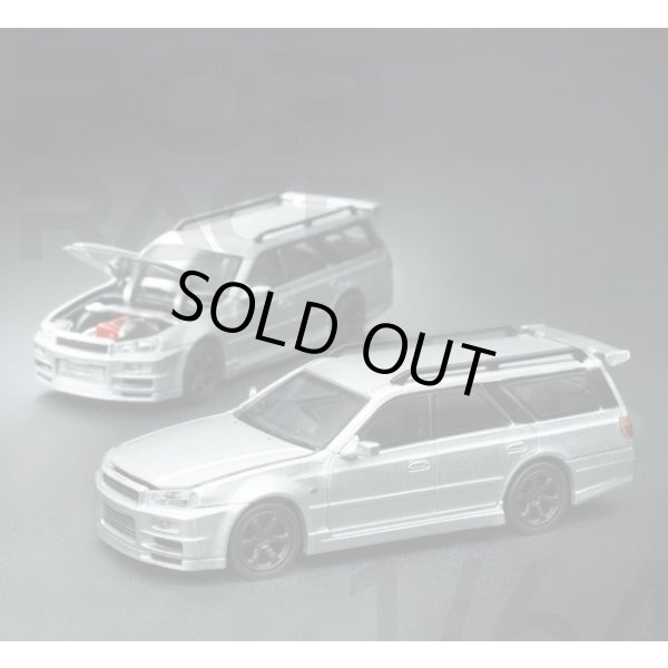 画像4: POP RACE 1/64 Nissan Stagea Silver (4)