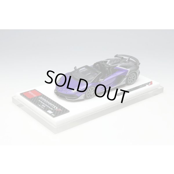 画像9: EIDOLON COLLECTION 1/43 Lamborghini Aventador SVJ Roadster 2020 Ad Personam 2 tone paint Viola Hestia/Grigio Lynx (9)