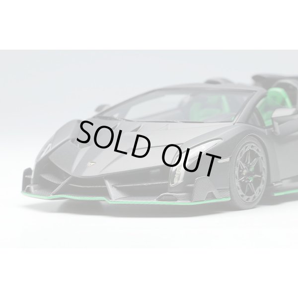 画像12: EIDOLON COLLECTION 1/43 Lamborghini Veneno Roadster 2015 Matte Black Limited 80 pcs. (12)