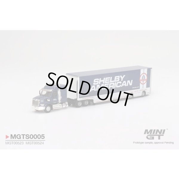 MINI GT 1/64 Shelby Transporter Set Western Star 49X Racing