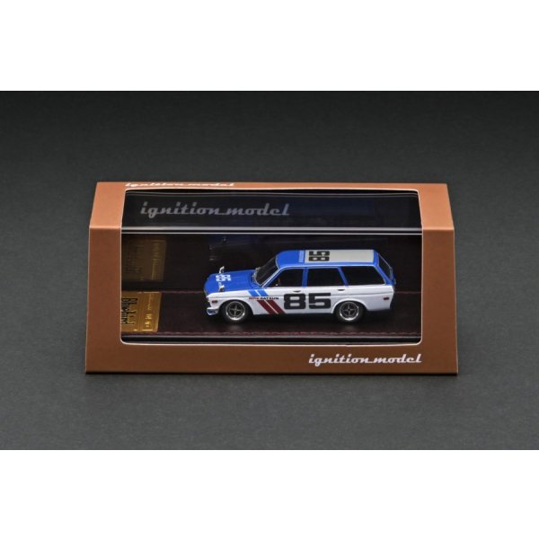 画像3: ignition model 1/64 Datsun Bluebird (510) Wagon Blue / White (3)