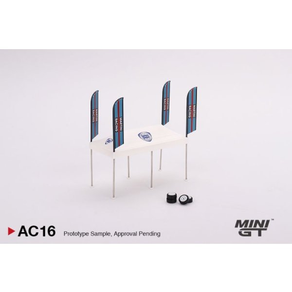 画像2: MINI GT 1/64 Paddock Service Tent Set - Martini Racing (2)