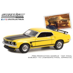 画像: GREEN LiGHT EXCLUSIVE 1/64 1969 Ford Mustang Boss 302 (USPS): 2022 Pony Car Stamp Collection by Artist Tom Fritz