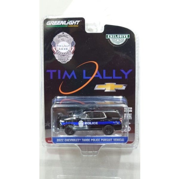 画像2: GREEN LiGHT EXCLUSIVE 1/64 2022 Chevrolet Tahoe Police Pursuit Vehicle PPV Tim Lally Chevrolet Warrensville Heights Ohio (2)