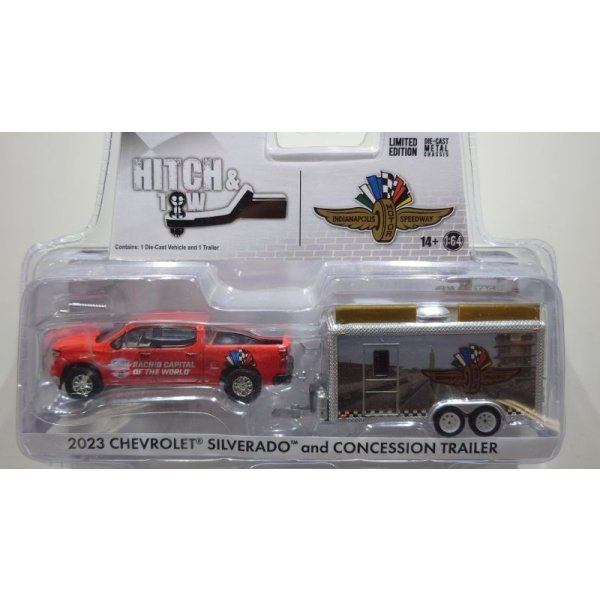 画像2: GREEN LiGHT 1/64 Hitch & Tow - 2023 Chevrolet Silverado and Indianapolis Motor Speedway Trailer (2)