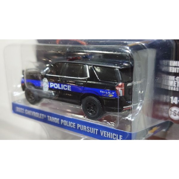 画像5: GREEN LiGHT EXCLUSIVE 1/64 2022 Chevrolet Tahoe Police Pursuit Vehicle PPV Tim Lally Chevrolet Warrensville Heights Ohio (5)