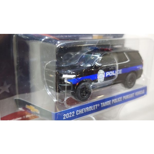 画像3: GREEN LiGHT EXCLUSIVE 1/64 2022 Chevrolet Tahoe Police Pursuit Vehicle PPV Tim Lally Chevrolet Warrensville Heights Ohio (3)
