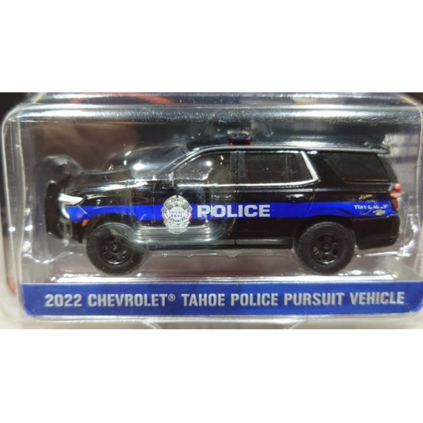 画像4: GREEN LiGHT EXCLUSIVE 1/64 2022 Chevrolet Tahoe Police Pursuit Vehicle PPV Tim Lally Chevrolet Warrensville Heights Ohio (4)
