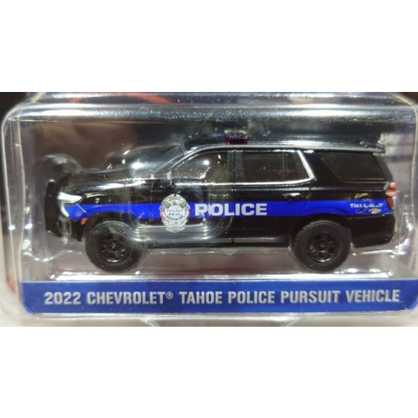 画像4: GREEN LiGHT EXCLUSIVE 1/64 2022 Chevrolet Tahoe Police Pursuit Vehicle PPV Tim Lally Chevrolet Warrensville Heights Ohio (4)