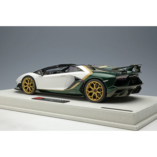 画像3: EIDOLON 1/18 Lamborghini Aventador SVJ Roadster 2020 Ad Personam 2 tone paint Pearl White / Verde Hydra Limited 100 pcs. (3)