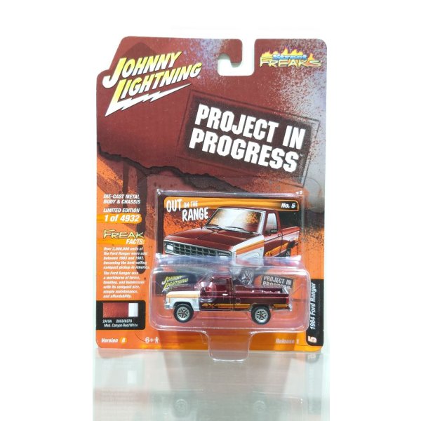 画像1: JOHNNY LIGHTNING 1/64 1984 Ford Ranger Canyon Red/White (1)