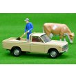 画像2: TOMYTEC 1/64 Limited Vintage Datsun 1300 Truck (Light Brown) フィギュア付 (2)
