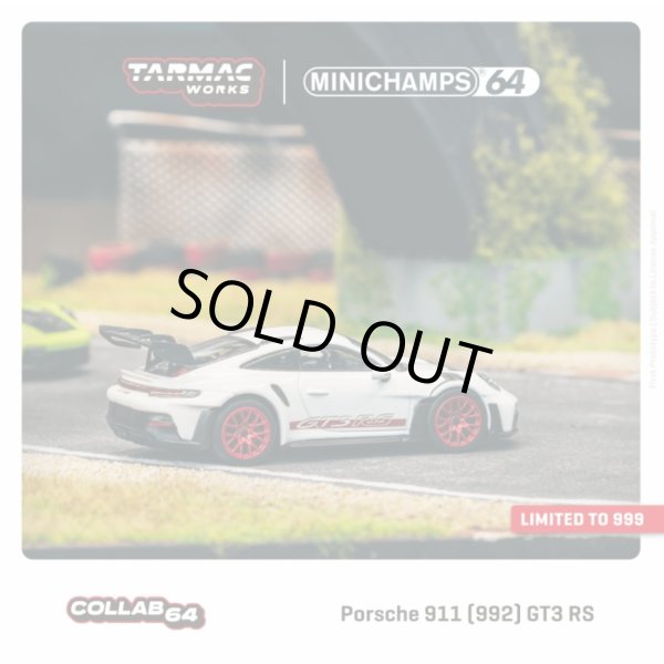 画像3: Tarmac Works 1/64 Porsche 911(992) GT3 RS White/Red (3)
