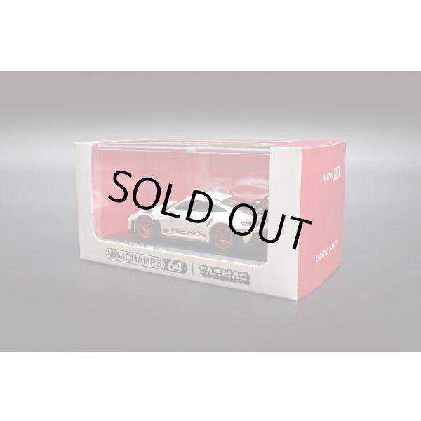 画像2: Tarmac Works 1/64 Porsche 911(992) GT3 RS White/Red (2)