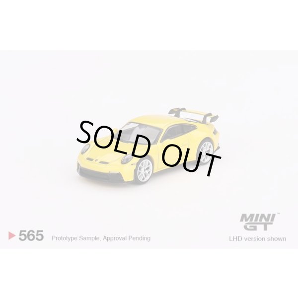 画像2: MINI GT 1/64 Porsche 911 (992) GT3 Racing Yellow (LHD) (2)