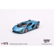 画像2: MINI GT 1/64 Lamborghini Sian FKP 37 Blu Aegir (LHD) (2)