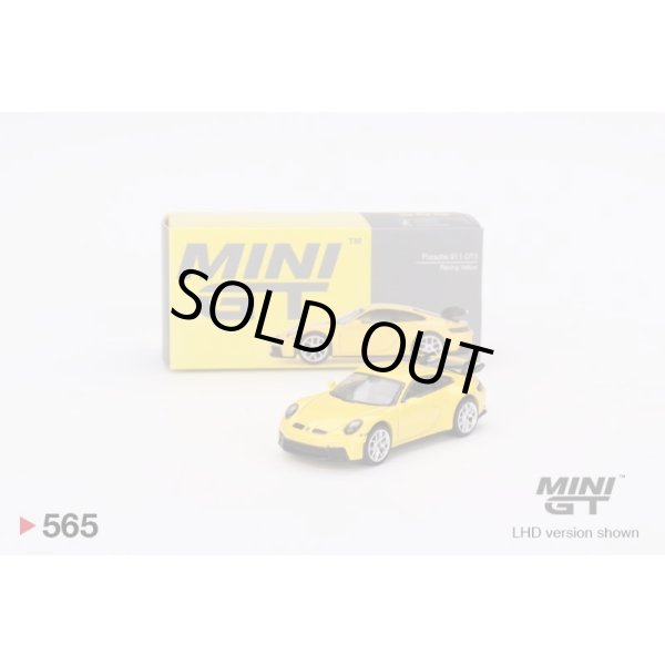 画像1: MINI GT 1/64 Porsche 911 (992) GT3 Racing Yellow (LHD) (1)