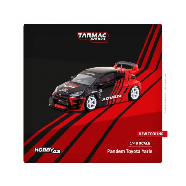 画像3: Tarmac Works 1/43 Pandem Toyota Yaris ADVAN (3)