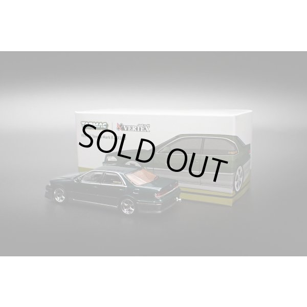 画像2: Tarmac Works 1/64 VERTEX Toyota Mark II JZX100 Dark Green Metallic (2)