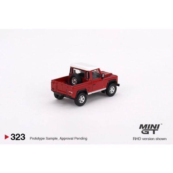 画像3: MINI GT 1/64 Land Rover Defender 90 Pickup Masai Red (RHD) (3)