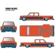 画像5: M2 Machines 1/64 1973 Chevrolet Cheyenne Super 30 Orange/Black (5)