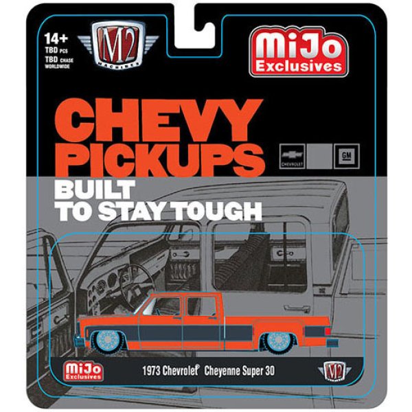 画像6: M2 Machines 1/64 1973 Chevrolet Cheyenne Super 30 Orange/Black (6)