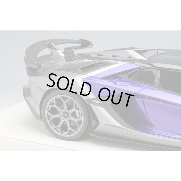 画像9: EIDOLON 1/18 Lamborghini Aventador SVJ Roadster 2020 Ad Personam 2 tone paint Viola Hestia / Grigiolynx Limited 100 pcs. (9)