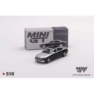 画像: MINI GT 1/64 Mercedes-Maybach S680 Cirrus Silver/Nautical Blue Metallic (LHD)