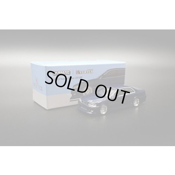 画像1: Tarmac Works 1/64 VERTEX Toyota Chaser JZX100 Blue Metallic (1)