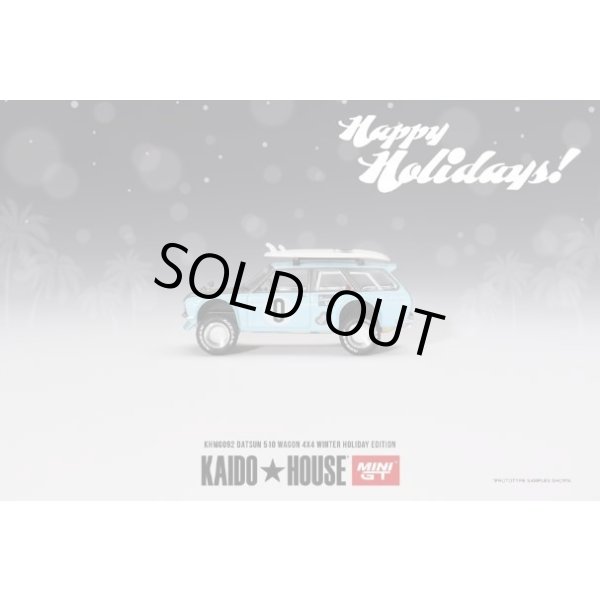 画像2: MINI GT 1/64 Datsun KAIDO 510 Wagon 4x4 Winter Holiday Edition (RHD) (2)