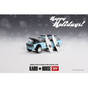 画像: MINI GT 1/64 Datsun KAIDO 510 Wagon 4x4 Winter Holiday Edition (RHD)