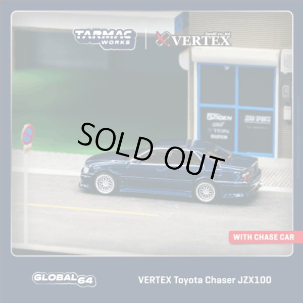 画像3: Tarmac Works 1/64 VERTEX Toyota Chaser JZX100 Blue Metallic (3)