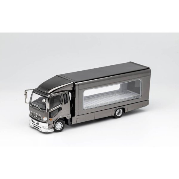 画像1: Gaincorp Products 1/64 Mitsubishi FUSO Truck Outrigger Rise Truck Black Plated (1)