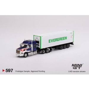 画像: MINI GT 1/64 Western Star 49X 40ft Reefer Container "Evergreen" (LHD)