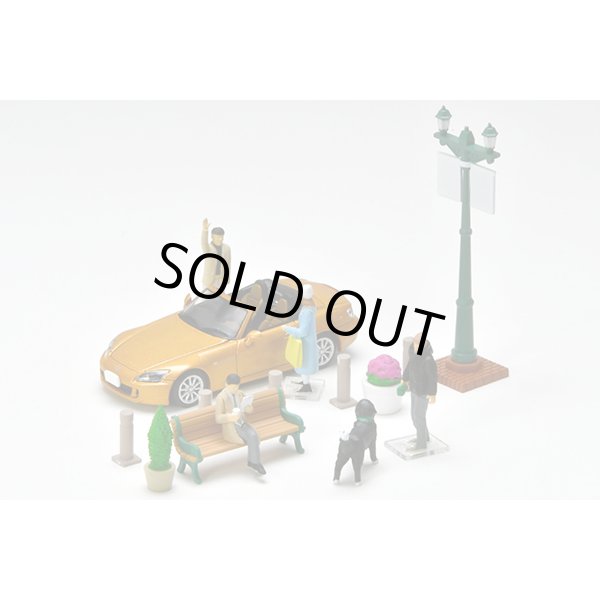 画像1: TOMYTEC 1/64 Diorama Collection 64 #Car Snap 22a 都会の街角2 (1)