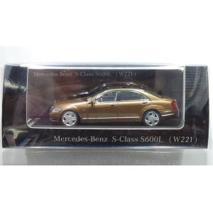 画像: MOTORHELIX 1:64 Mercedes Benz S Class S600L W221 Brown/Beige Interior
