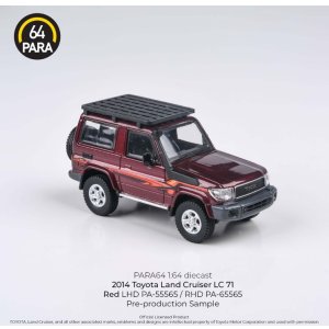画像: PARAGON 1/64 Toyota Land Cruiser 71 2014 Red (RHD) with roof rack