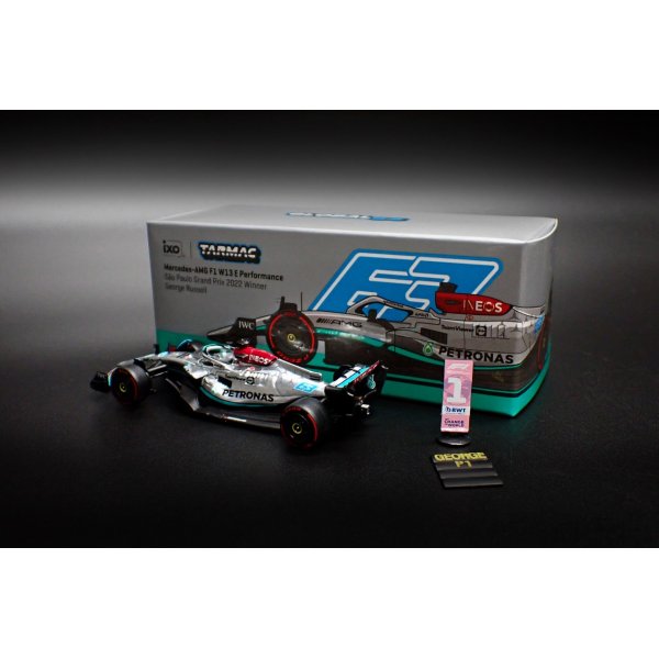 画像2: Tarmac Works 1/64 Mercedes-AMG F1 W13 E Performance Sao Paulo Grand Prix 2022 Winner (2)