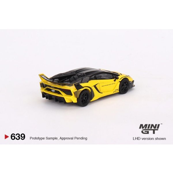 画像2: MINI GT 1/64 LB-Silhouette WORKS Lamborghini Aventador GT EVO Yellow (RHD) (2)