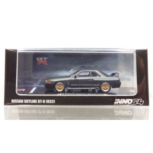 画像: INNO Models 1/64 Nissan Skyline GT-R (R32) Matte Black The Diecast Company Special Edition