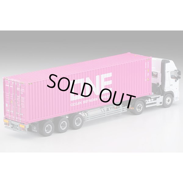 画像2: TOMYTEC 1/64 Limited Vintage NEO Hino Profia 40ft marine container trailer (東邦車輛TC36H1C34) Ocean Network Express (2)
