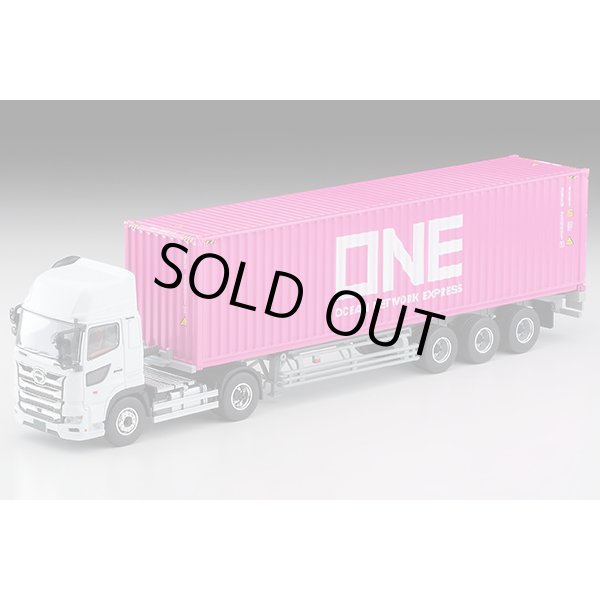 画像1: TOMYTEC 1/64 Limited Vintage NEO Hino Profia 40ft marine container trailer (東邦車輛TC36H1C34) Ocean Network Express (1)
