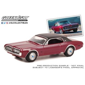 画像: GREEN LiGHT EXCLUSIVE 1/64 1967 Mercury Cougar XR-7 GT (USPS): 2022 Pony Car Stamp Collection by Artist Tom Fritz